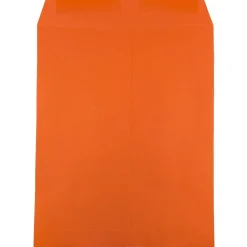 Clearance JAM Paper 10 x 13 Open End Catalog Colored Envelopes, Orange Recycled, 25/Pack (87766a)