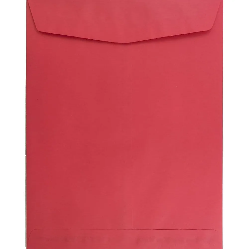 Online JAM Paper 10 x 13 Open End Catalog Colored Envelopes, Red Recycled, 25/Pack (v0128192a)