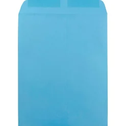 Outlet JAM Paper 10 x 13 Open End Catalog Colored Envelopes, Blue Recycled, 25/Pack (87725a)