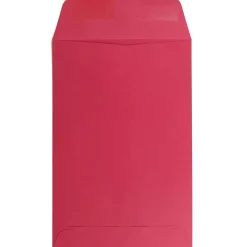 Best JAM Paper 6 x 9 Open End Catalog Colored Envelopes, Red Recycled, 50/Pack (v0128139i)