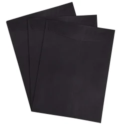 Outlet JAM Paper 9 x 12 Open End Catalog Envelopes, Black, 50/Pack (v01225i)