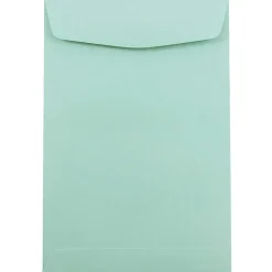 Sale JAM Paper 6 x 9 Open End Catalog Envelopes, Aqua Blue, 50/Pack (31287520FI)
