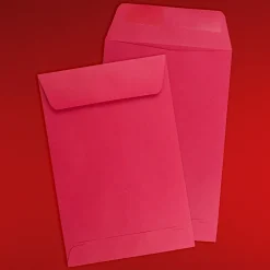 Discount JAM Paper ® 6 x 9 Open End Catalog Colored Envelopes, Red Recycled, 250/Pack (V0128139D)