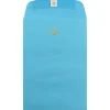 Clearance JAM Paper 6 x 9 Open End Catalog Colored Envelopes with Clasp Closure, Blue Recycled, 100/Pack (V0128123)