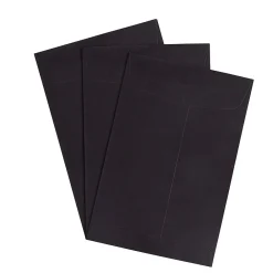 JAM Paper 6 x 9 Open End Catalog Envelopes, Black, 100/Pack (88095)