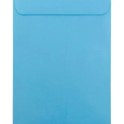 Sale JAM Paper 10 x 13 Open End Catalog Colored Envelopes, Blue Recycled, 100/Pack (87725)