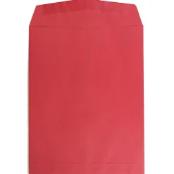 Discount JAM Paper 10 x 13 Open End Catalog Colored Envelopes, Red Recycled, 100/Pack (V0128192)