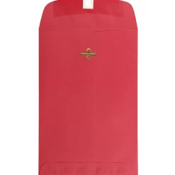 Sale JAM Paper 6 x 9 Open End Catalog Colored Envelopes with Clasp Closure, Red Recycled, 25/Pack (87881a)