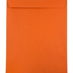 Sale JAM Paper 10" x 13" Open End Catalog Colored Envelopes, Orange Recycled, 10/Pack (87766B)
