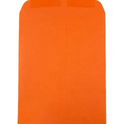 New JAM Paper 9" x 12" Open End Catalog Colored Envelopes, Orange Recycled, 10/Pack (80410B)