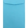 Sale JAM Paper 9" x 12" Open End Catalog Colored Envelopes, Blue Recycled, 10/Pack (80386B)