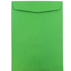 New JAM Paper 9" x 12" Open End Catalog Colored Envelopes, Green Recycled, 10/Pack (80402B)