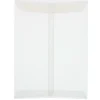 Clearance JAM Paper 9" x 12" Open End Catalog Translucent Vellum Envelopes, Clear, 10/Pack (2851376B)