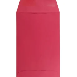 Discount JAM Paper 6" x 9" Open End Catalog Colored Envelopes, Red Recycled, 10/Pack (V0128139B)