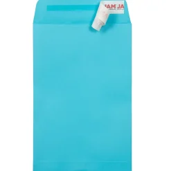 Hot JAM Paper 6 x 9 Open End Envelopes, Pool Blue, 500 Pack (1644-102-500)