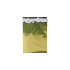 Outlet JAM Paper 6.25 x 7.875 Open End Foil Envelopes with Self-Adhesive Closure, Gold, 25/Pack (1323273)