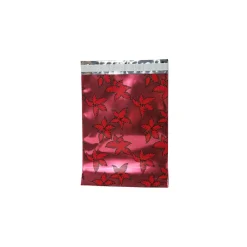 New JAM Paper 9 x 12 Open End Foil Envelopes with Self-Adhesive Closure, Red Holly, 25/Pack (1333313)