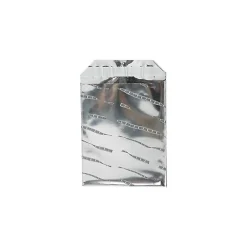 Sale JAM Paper 6.25 x 7.875 Open End Foil Envelopes with Self-Adhesive Closure, Silver Film Design, 100/Pack (01323281B)