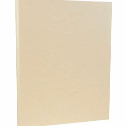 Card Stock*JAM Paper 8.5" x 11" Parchment Cardstock, 65lb, Natural, 100/pack (171116G)
