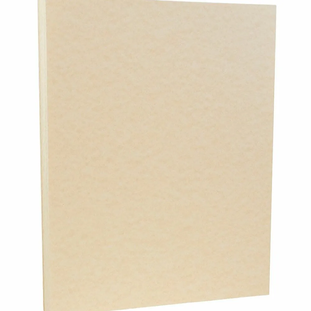 Card Stock*JAM Paper 8.5" x 11" Parchment Cardstock, 65lb, Natural, 100/pack (171116G)