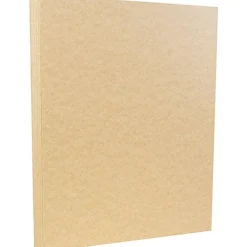 Card Stock*JAM Paper 8.5" x 11" Parchment Cardstock, 65lb, Brown, 100/pack (96700100G)