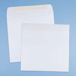 Sale JAM Paper 8.5 x 8.5 Square Invitation Envelopes, White, 25/Pack (4231)