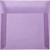 Clearance JAM Paper 6.5" x 6.5" Square Translucent Vellum Invitation Envelopes, Purple, 25/Pack (2812713)