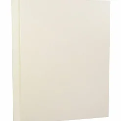 Card Stock*JAM Paper 8.5" x 11" Strathmore Cardstock, 88lb, Natural White Linen, 100/pack (144010G)