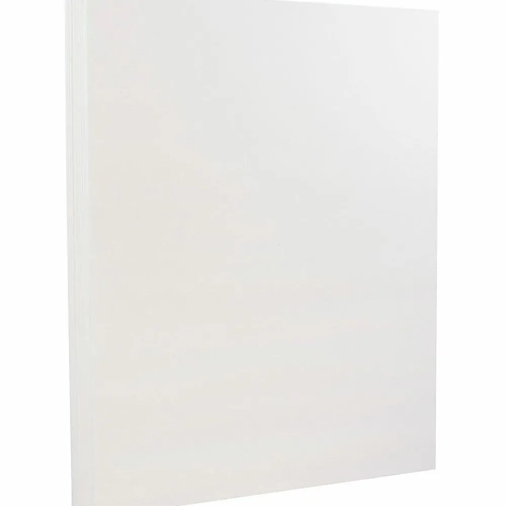 Card Stock*JAM Paper 8.5" x 11" Strathmore Cardstock, 88lb, Bright White Wove, 100/pack (191267G)