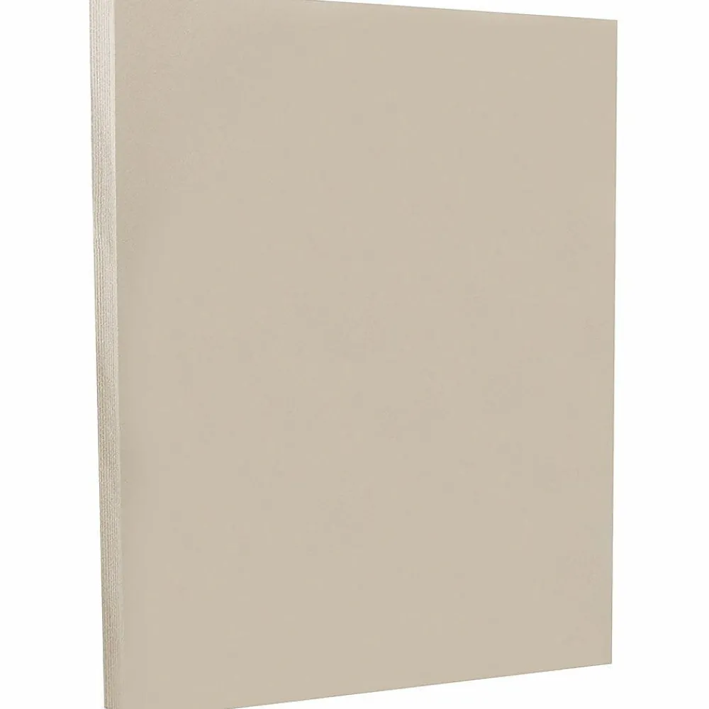 Card Stock*JAM Paper 8.5" x 11" Vellum Bristol Cardstock, 67lb, Grey, 100/pack (169827G)