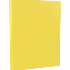 Card Stock*JAM Paper 8.5" x 11" Vellum Bristol Cardstock, 67lb, Yellow, 100/pack (169838G)