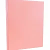 Card Stock*JAM Paper 8.5" x 11" Vellum Bristol Cardstock, 67lb, Pink, 100/pack (169831G)