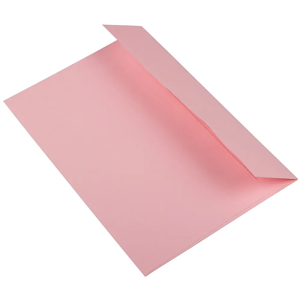 Best JAM Paper A9 Colored Invitation Envelopes with Peel & Seal Closure, 5 3/4" x 8 3/4", Light Pink, 100/Pack