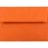 Hot JAM Paper A6 Colored Invitation Envelopes, 4.75 x 6.5, Orange Recycled, 25/Pack (15905)