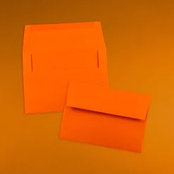 Hot JAM Paper A6 Colored Invitation Envelopes, 4.75 x 6.5, Orange Recycled, 25/Pack (15905)