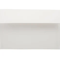 New JAM Paper A9 Foil Lined Invitation Envelopes, 5.75 x 8.75, White with Ivory Foil, 50/Pack (532412546I)