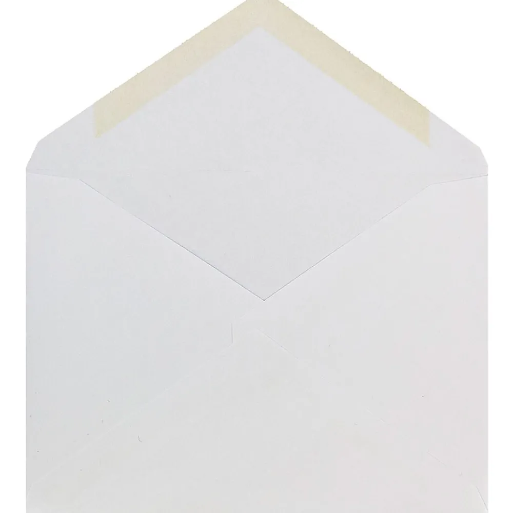 Best JAM Paper A6 Invitation Envelopes with V-Flap, 4.75 x 6.5, White, 25/Pack (J0567)