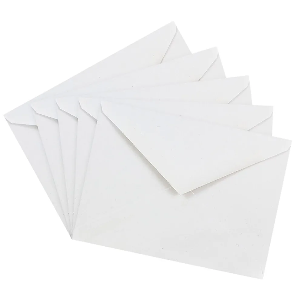Best JAM Paper A6 Invitation Envelopes with V-Flap, 4.75 x 6.5, White, 25/Pack (J0567)