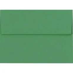 JAM Paper A4 Self Seal Invitation Envelopes, 4 1/4" x 6 1/4", Holiday Green, 50/Pack (LUX-4872-L17-50)
