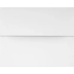 Sale JAM Paper A4 Self Seal Invitation Envelope 4 1/4" x 6 1/4", White, 50/Pack (4872-WPC-50)