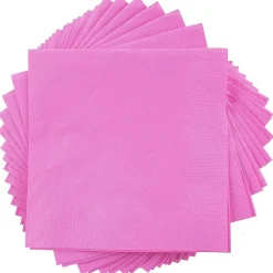 JAM Paper Beverage Napkin, 2-ply, Fuchsia Pink, 50 Napkins/Pack (255621947)