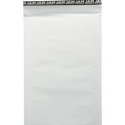 Clearance JAM Paper Bubble Lite Padded Mailers, Size 3, 8 1/2" x 13", White Kraft, 25/Pack (MOOP517I)