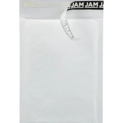 Clearance JAM Paper Bubble Lite Padded Mailers, Size #0, 6" x 8 1/2", White Kraft, 25/Pack (2812719)