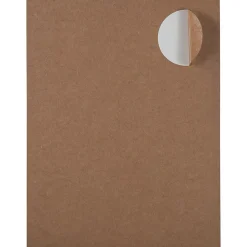 New JAM Paper Circle Round Label Sticker Seals, 2.5 Inch Diameter, Brown Kraft, 120/Pack (2147618897)