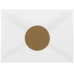 New JAM Paper Circle Round Label Sticker Seals, 2.5 Inch Diameter, Brown Kraft, 120/Pack (2147618897)