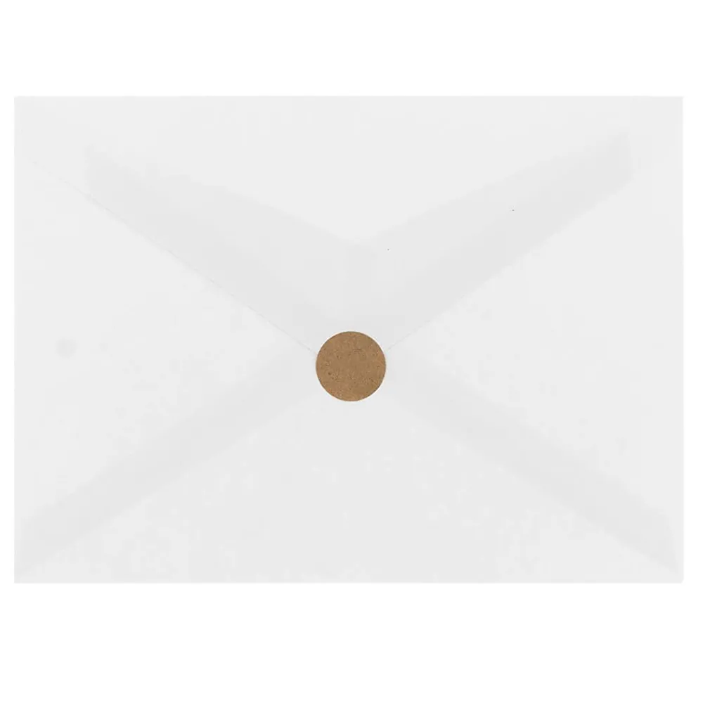 Hot JAM Paper Circle Round Label Sticker Seals, 0.75 Inch Diameter, Brown Kraft, 108/Pack (3147612188)