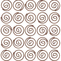 Clips & Fasteners|JAM Paper Circular Small Paper Clips, , 2 Packs of 50 (21832061B) Rose Gold