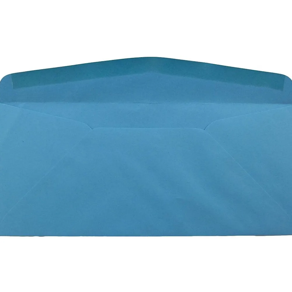 New JAM Paper Clasp #10 Window Envelope, 4 1/8" x 9 1/2", Blue, 500/Pack (5156476H)