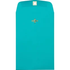 New JAM Paper Clasp Catalog Envelope 6" x 9", Sea Blue, 25/Pack (900807461F)