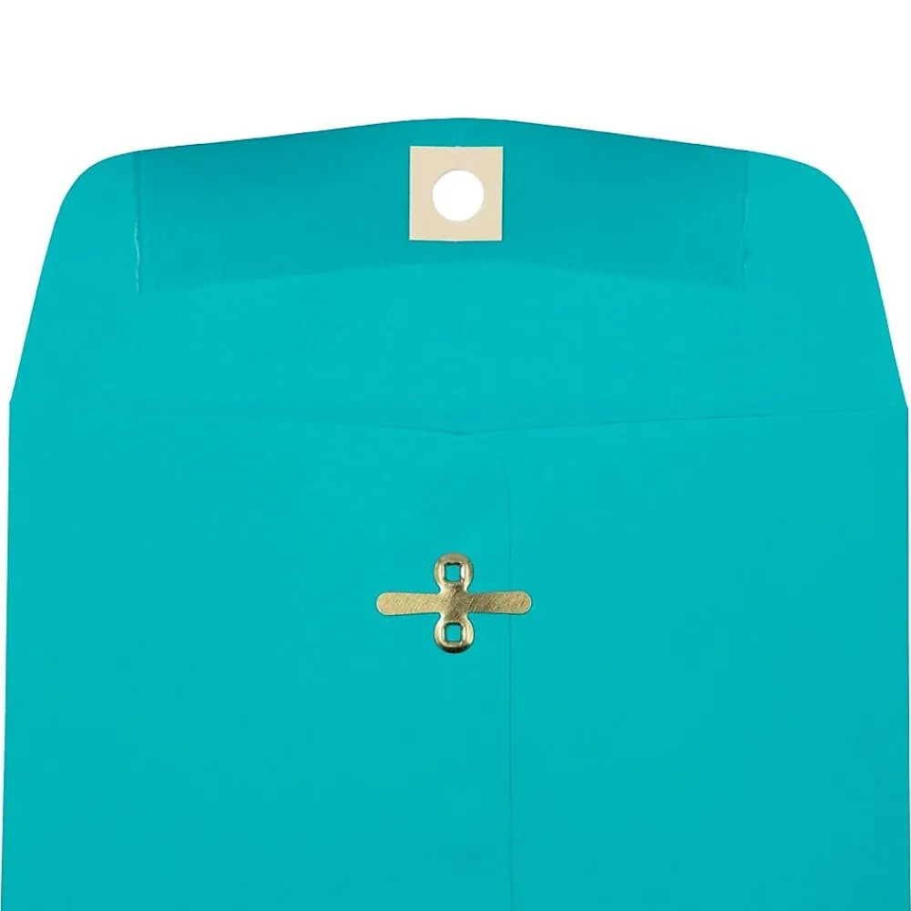 New JAM Paper Clasp Catalog Envelope 6" x 9", Sea Blue, 25/Pack (900807461F)